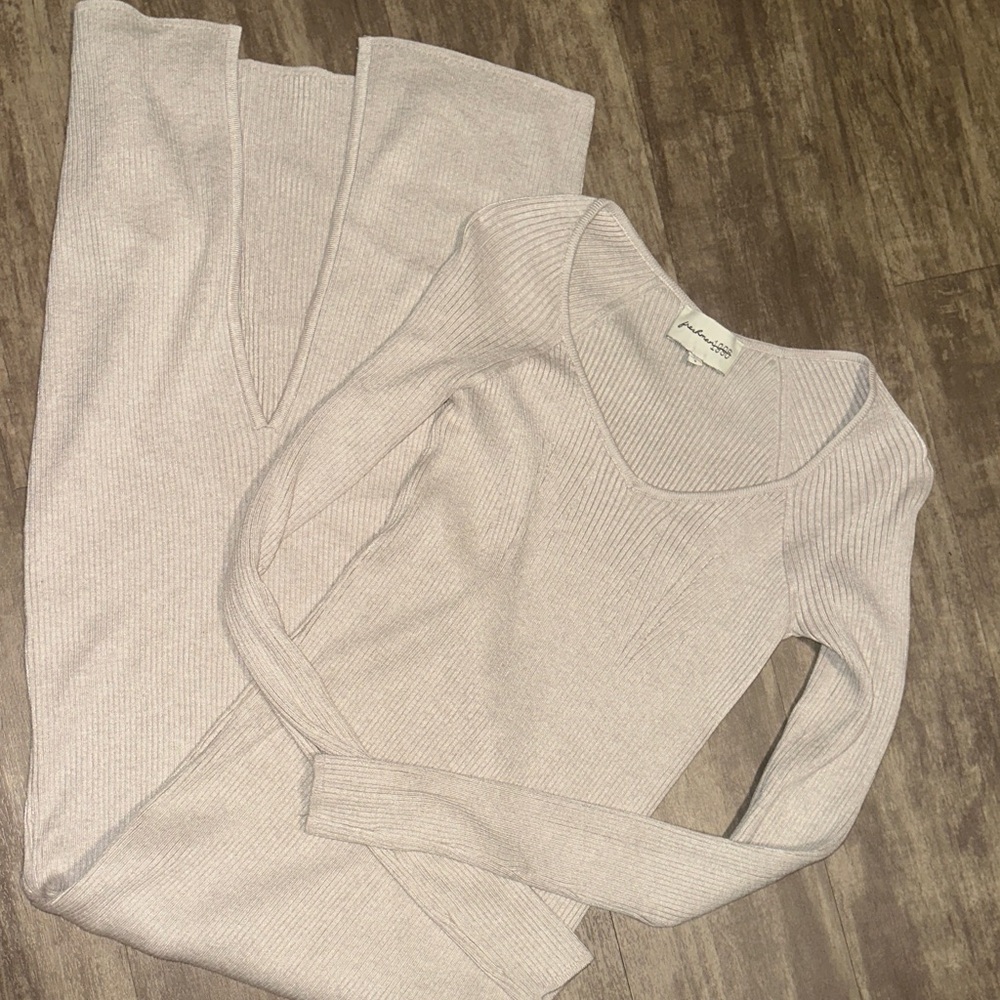 Freshman 1996 Cream Long Sleeve sweater Dress